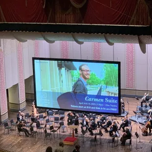 Symphony getting ready to play