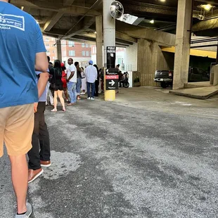 Long long lines the other side is even worse