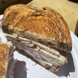 Turkey deli sandwich