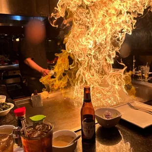 drink, sushi and sashimi