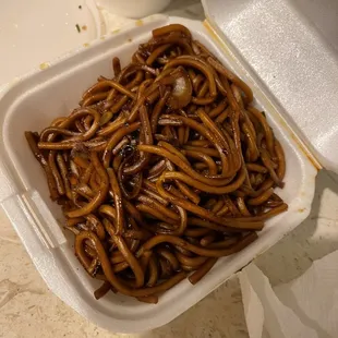 Over sauced over cooked old noodles