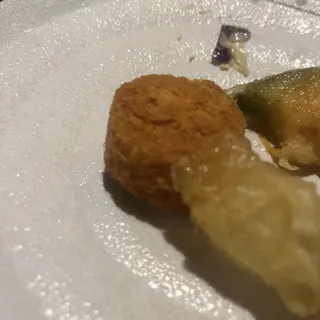 Seafood and Deep fried Scallops