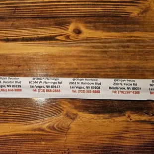 ramen and noodles, menu