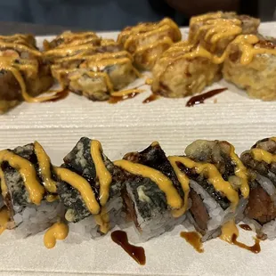 Spicy Tuna Roll &amp; Las Vegas Roll!