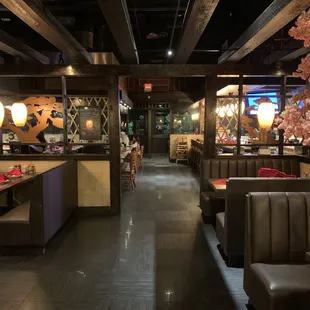 the dining area
