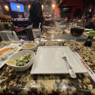 interior, sushi and sashimi