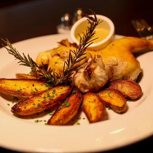 Roasted Cornish hen