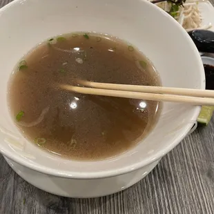 Rare steak pho