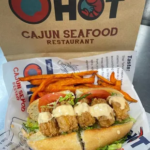 Shrimp Po&apos;boy Sandwich