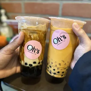 Thai Iced Brown Sugar Milk Tea with Boba