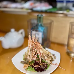 Spot prawn fried head, 100/10!!!