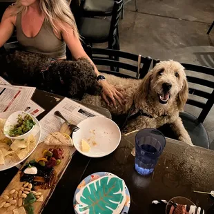 First birthday party for my pup! And the remains of some guacamole &amp; chips along with the Brewer&apos;s board.