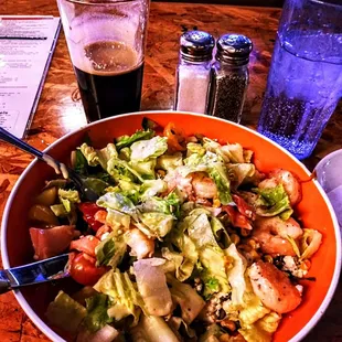 Little O&apos;s Chopped Salad w Garlic Shrimp