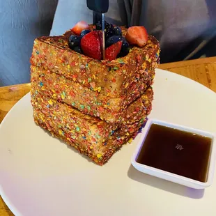 Fruity Pebbles French Toast