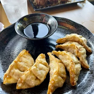 OS Black Garlic &amp; Pork Gyoza!  Had to get some authentic quality primo tasting ramen.  Oi Shiba did not disappoint. Great service by Jake!!