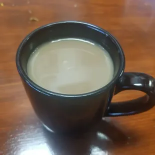 Cafe Colombiano. Very strong and delicious.