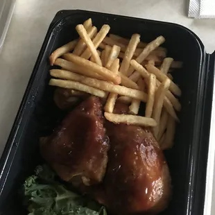 a tray of food