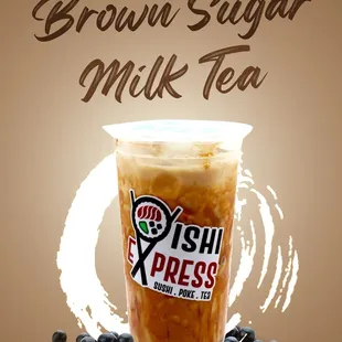 Brown sugar milk tea