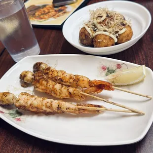 Menu and appetizers