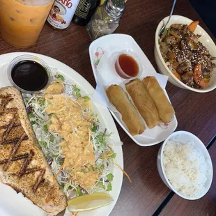food, grilled fish