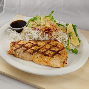 Salmón grill teriyaki