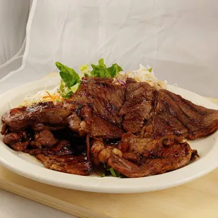 BBQ beef ,all items include rice and salad