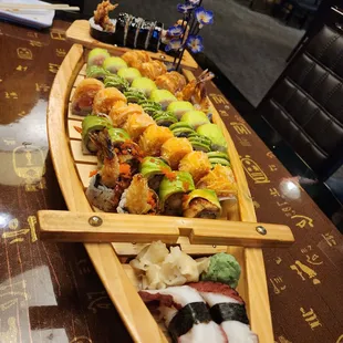 Spider, Dragon, Dinosaur, White Tiger, Oishi, Kawasaki Rolls