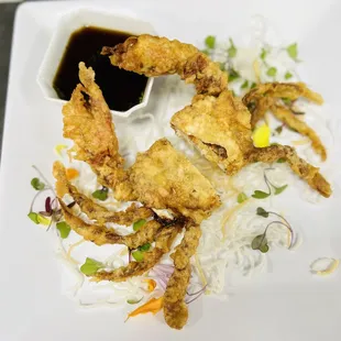 Crispy soft shell crab