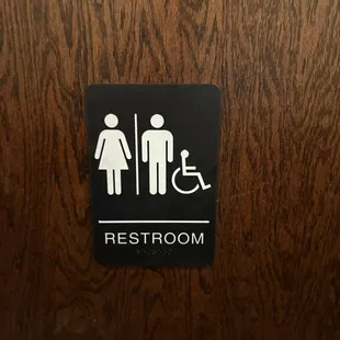 Two individual unisex bathrooms... think Starbucks