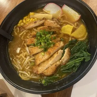 Japanese Curry Ramen with Chicken
