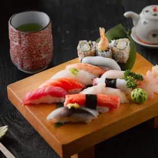 sashimi, sushi and sashimi, food, sushi