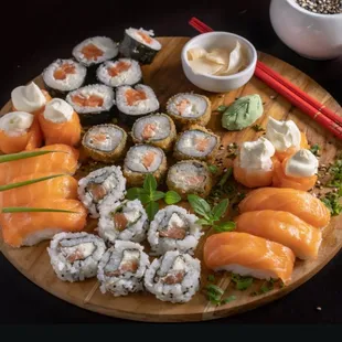 sashimi, sushi and sashimi, food, sushi