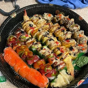  plate of food on a table