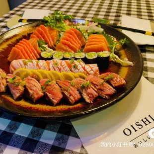 sushi, sushi and sashimi, food, sashimi
