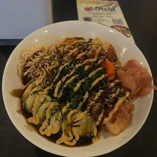 Make your own poké bowl