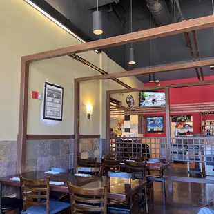 the interior of the restaurant