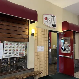 View of entrance to restaurant once you enter the main building