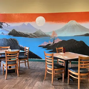 11/02/24- Oishi Sushi Restaurant ambiance setting in dinning area.