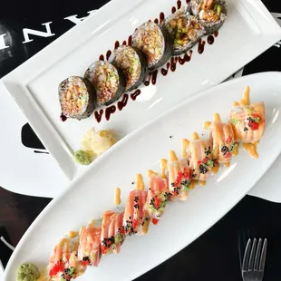 S2 Colorful roll and a shrimp tempura roll