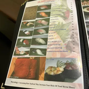 Menu (September 2024)