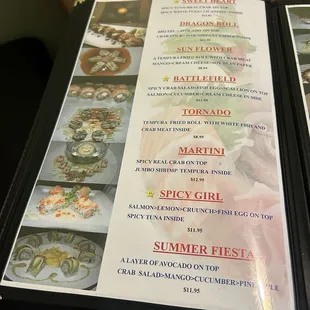 Menu (September 2024)