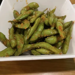 Spicy Garlic Edamame