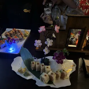 a variety of sushi