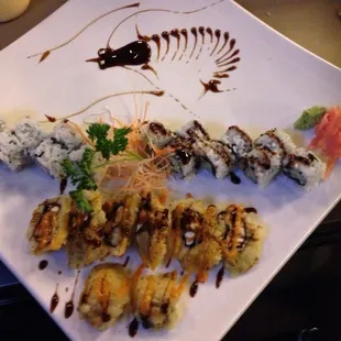 Dynamite , California roll , Philadelphia roll