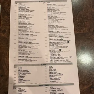 All day menu