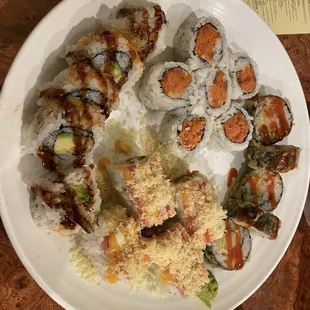 sushi and sashimi, sushi, sashimi, food