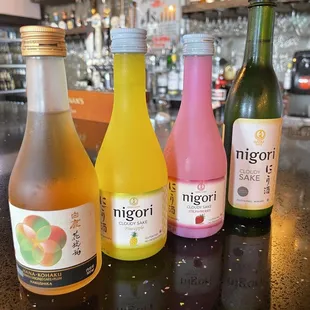 Plum, Pineapple, strawberry and your regular Sake is NOW available