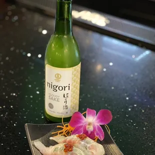 Nigiri and sake