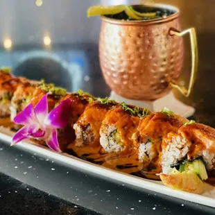 Moscow mule and smoke joe roll