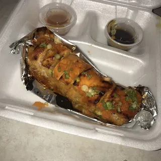 Spicy Baked Salmon Roll